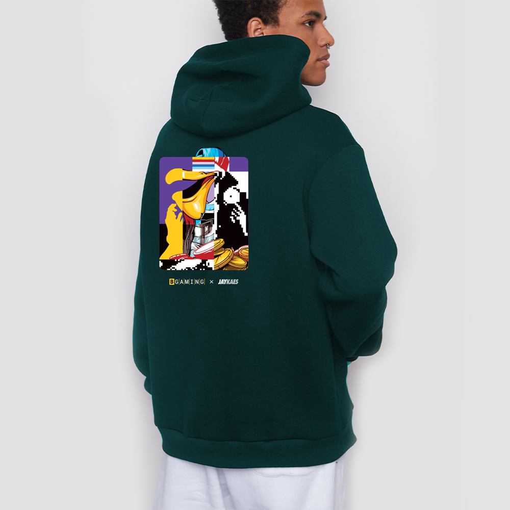 Green hoodie BGaming x JAY KAES