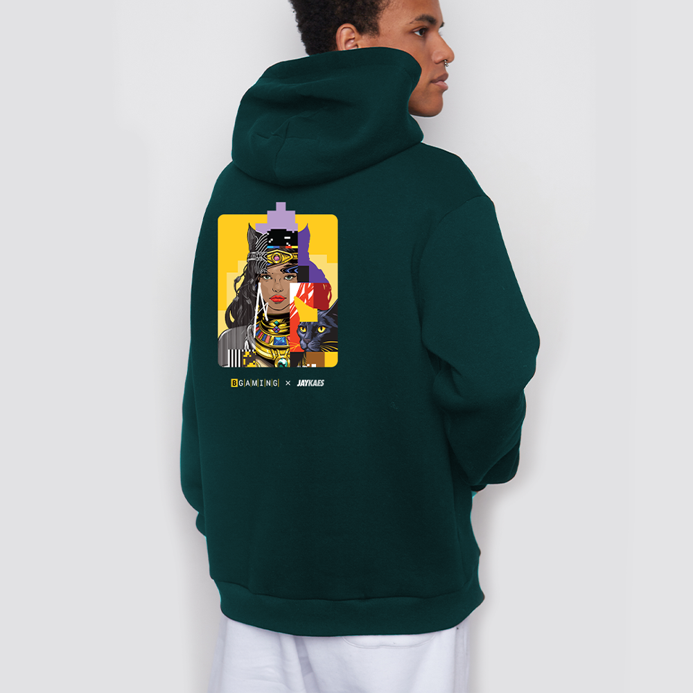 Green hoodie BGaming x JAY KAES
