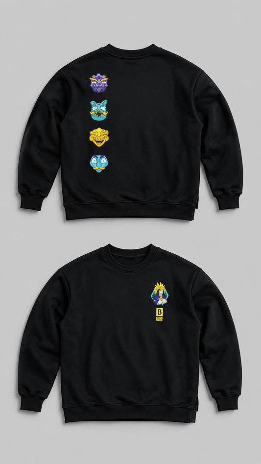 Black Sweatshirt BGaming x MARCAMIX Aztek