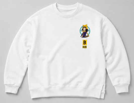White Sweatshirt BGaming x MARCAMIX Cleopatra