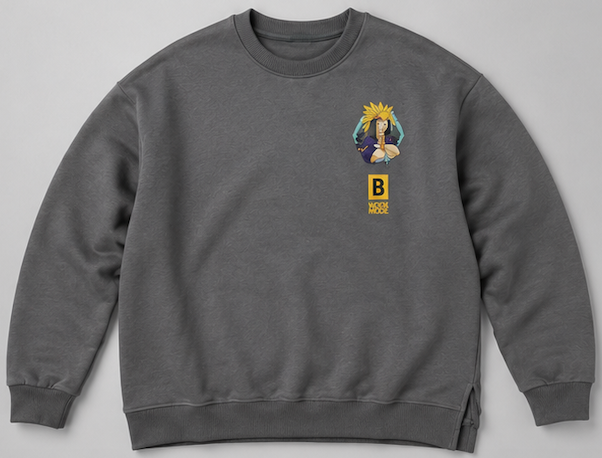 Grey Sweatshirt BGaming x MARCAMIX Aztek