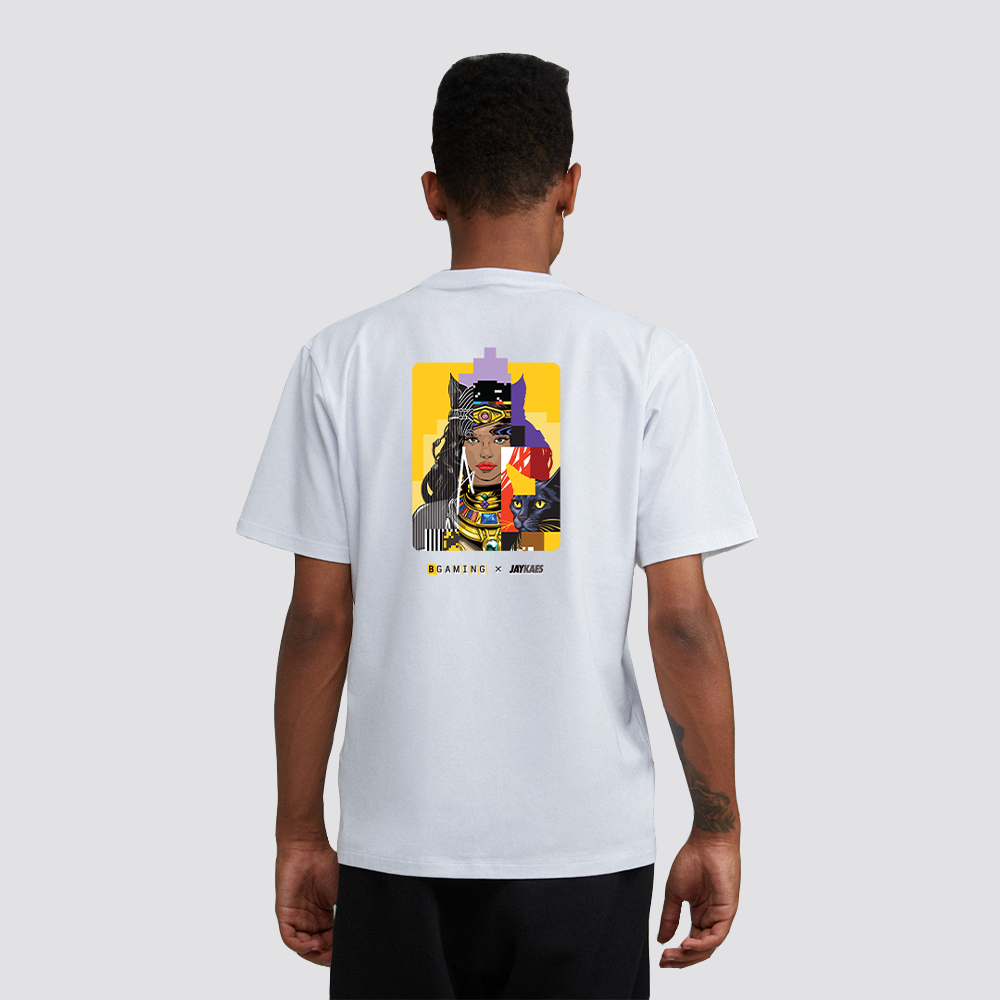 White t-shirt BGaming x JAY KAES