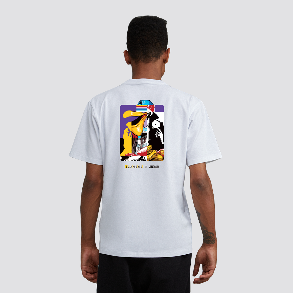 White t-shirt BGaming x JAY KAES